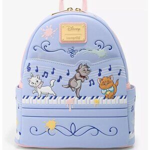 Loungefly Disney Aristocats Mini Backpack Marie Toulouse Berlioz Kittens Piano